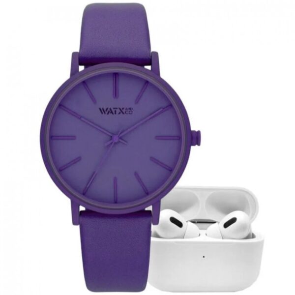 Дамски часовник Watx and Colors Ladies Purple + Earbuds